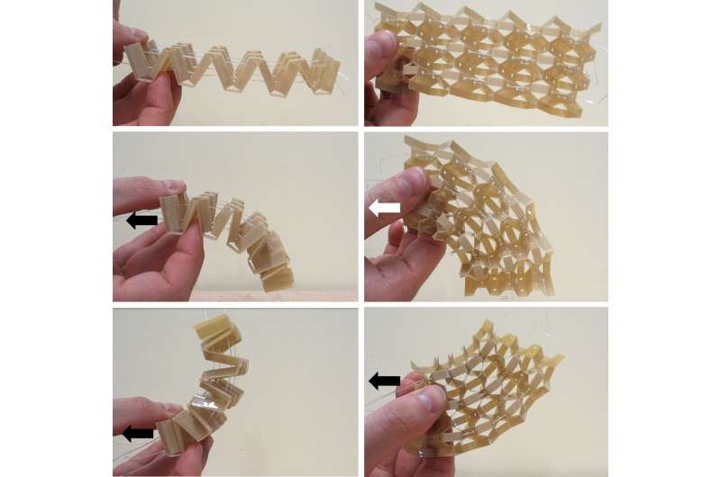 Shape-changing metamaterial developed using Kirigami technique