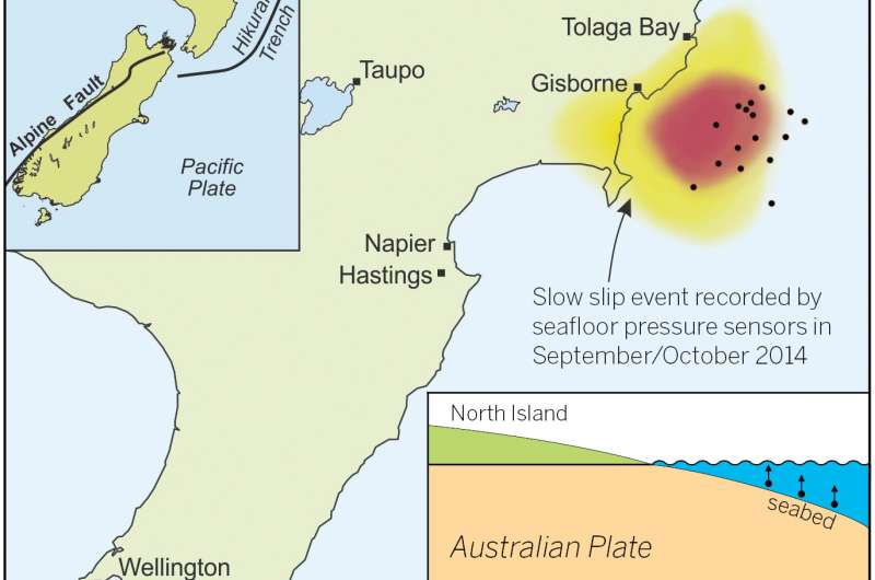World's shallowest slow-motion earthquakes detected offshore of New Zealand