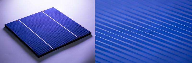 X-rays reveal how a solar cell gets its silver stripes