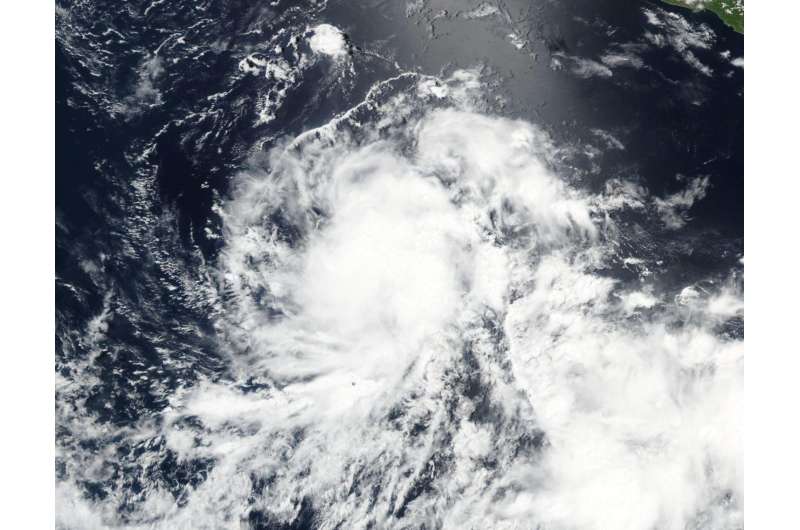 NASA sees Tropical Depression 4E form
