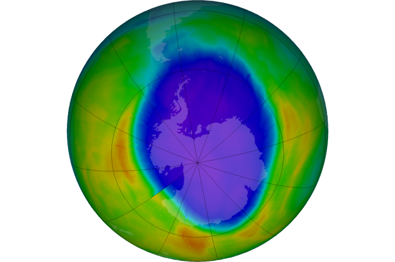 2016 Antarctic ozone hole attains moderate size, consistent with scientific expectations