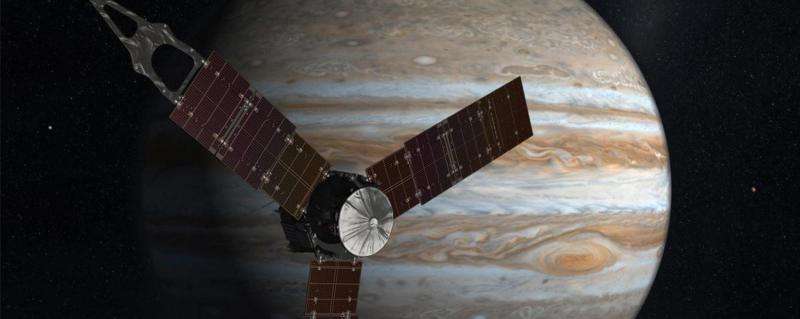 NASA's Juno spacecraft in orbit around mighty Jupiter