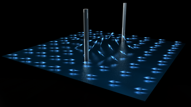 Researchers discovered elusive half-quantum vortices in a superfluid