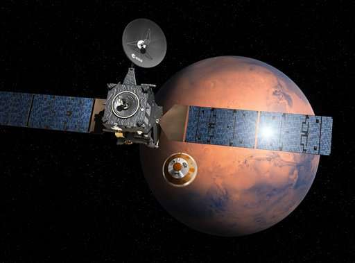 Experimental European Mars probe set for landing on Mars