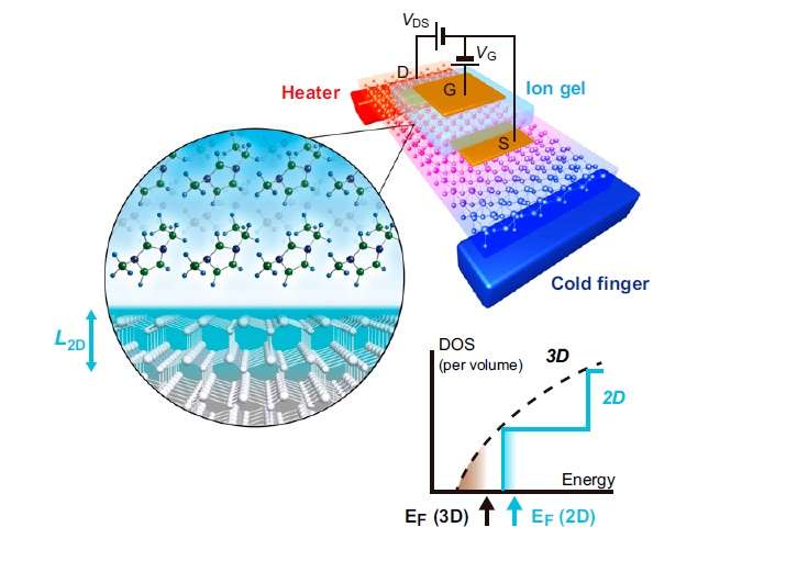 2D thermoelectric effect