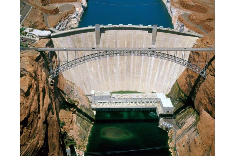 Aerial View of Glen Canyon Dam