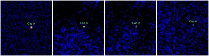 Astronomers spot hard X-ray emissions from a nearby supernova remnant Cassiopeia A