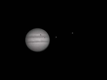 Double shadow transit season for Jupiter's moons begins