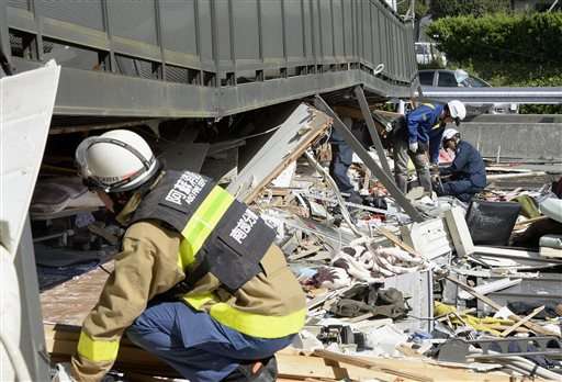 Japan quakes kill at least 29; rescuers rush to free trapped