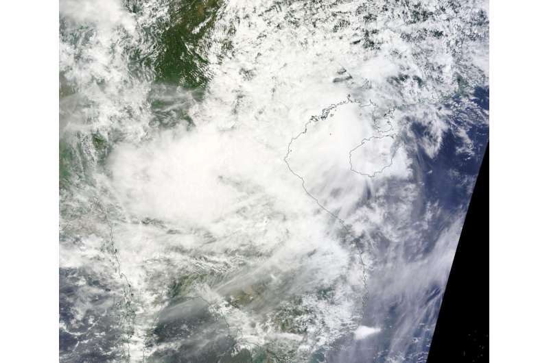 NASA's Terra Satellite sees Tropical Storm Dianmu over Vietnam