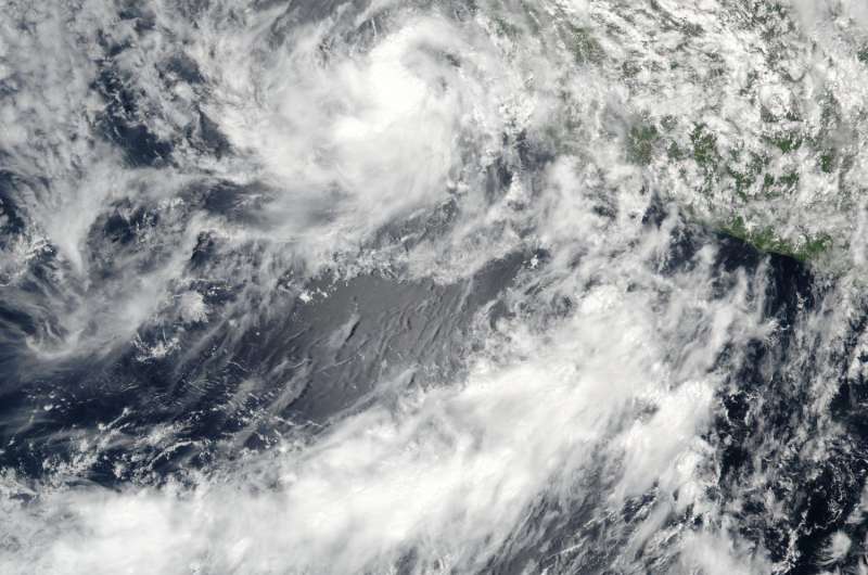 NASA sees Tropical Storm Javier form in the Eastern Pacific