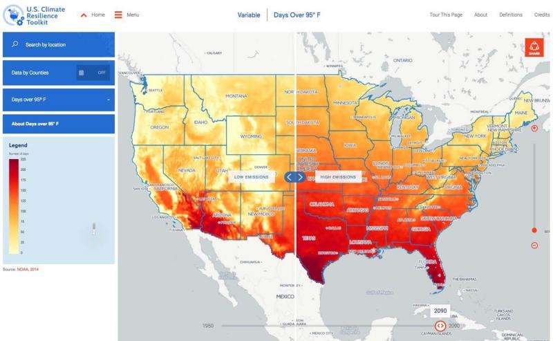 Climate change in your county—plan with this new tool