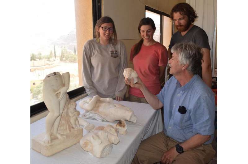 Researchers unearth ancient mythological statues in jordan