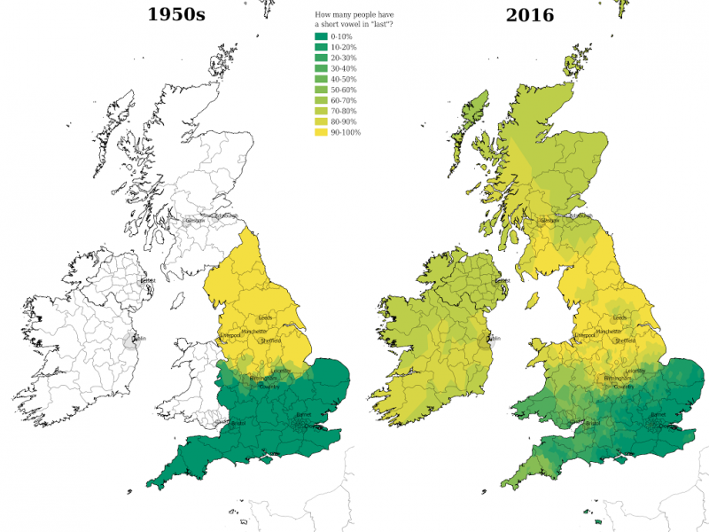 App maps the decline in regional diversity of English dialects