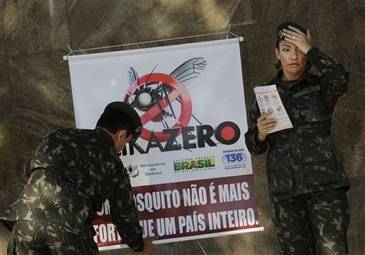 Brazil troops battle Zika mosquitoes