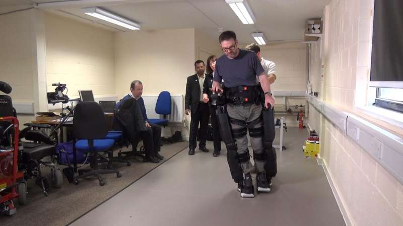 Clinical trials of robotic legs helping patients walk again