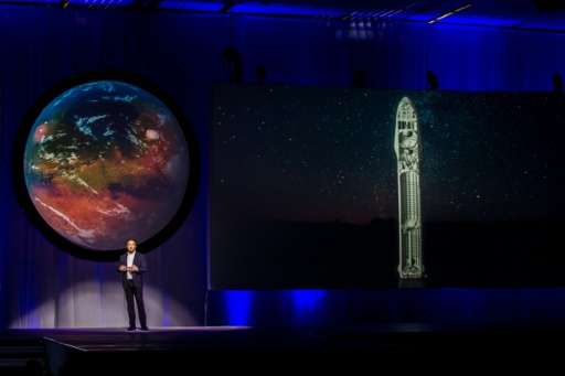 Tesla Motors CEO Elon Musk speaks about the &quot;Interplanetary Transport System&quot; which aims to reach Mars with the first 