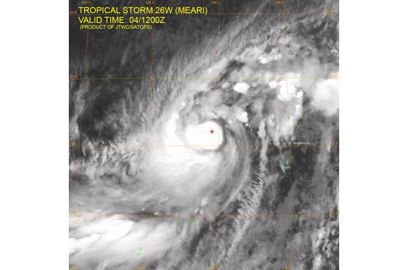 Tropical Storm Meari forecast to intensify