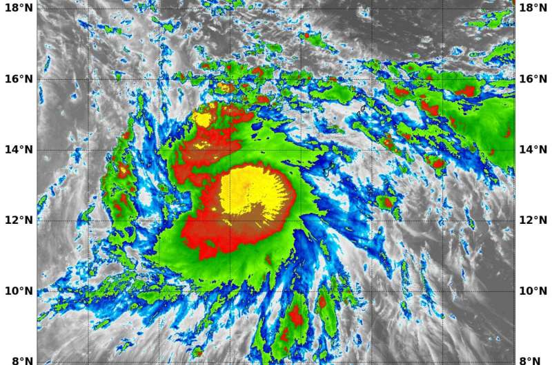 NASA sees Tropical Storm 18W moving into Philippine sea