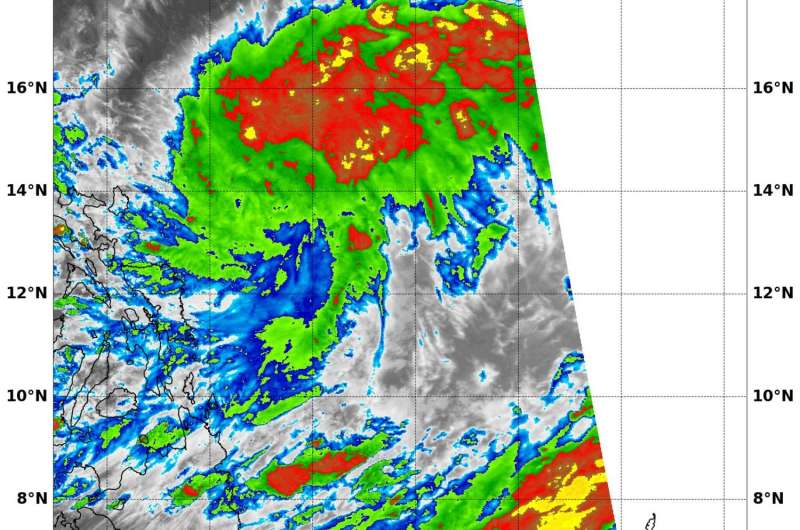 NASA sees Tropical Depression 24W moving toward Philippines