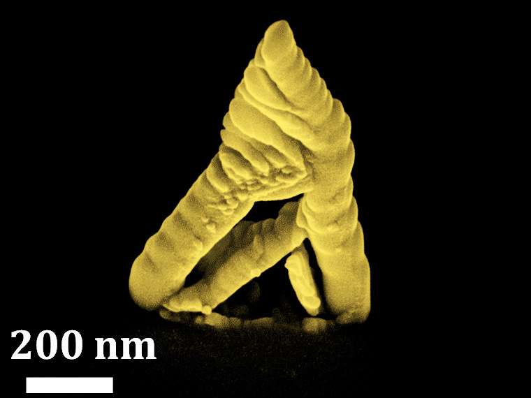 Researchers create nanostructures made of pure gold