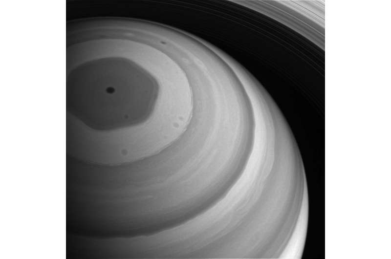 Image: Saturn's north pole basking in light