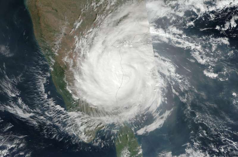 NASA sees tropical Cyclone Vardah make landfall