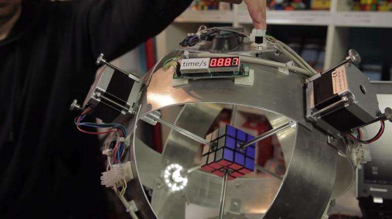 World record for Rubik’s Cube robot race: the beat goes on