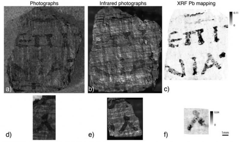 Lead found in ink used to write scrolls buried by eruption of Mount Vesuvius