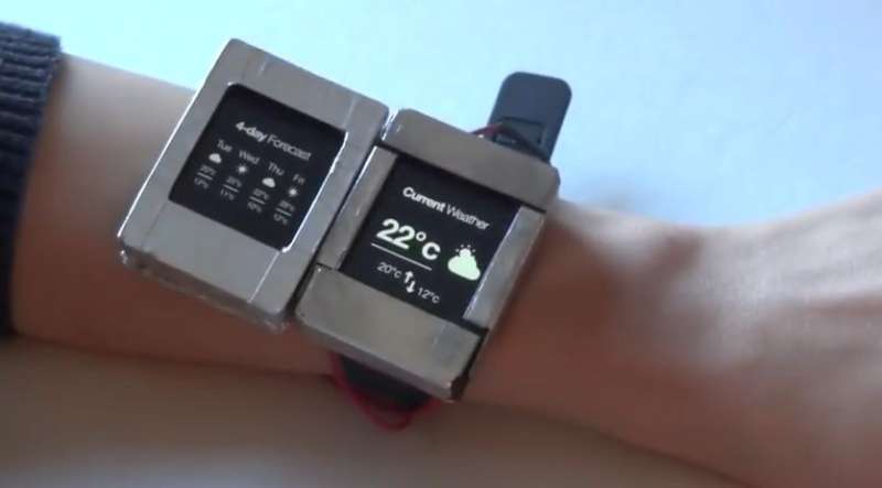 Dartmouth researcher, collaborators unveil dual screen smartwatch