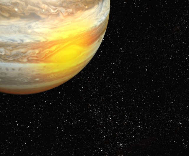 Jupiter's great red spot heats planet's upper atmosphere