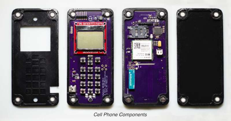 Self-assembling phone as sign of respect for natural systems
