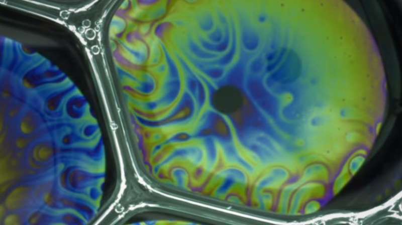 Engineers stop soap bubbles from swirling
