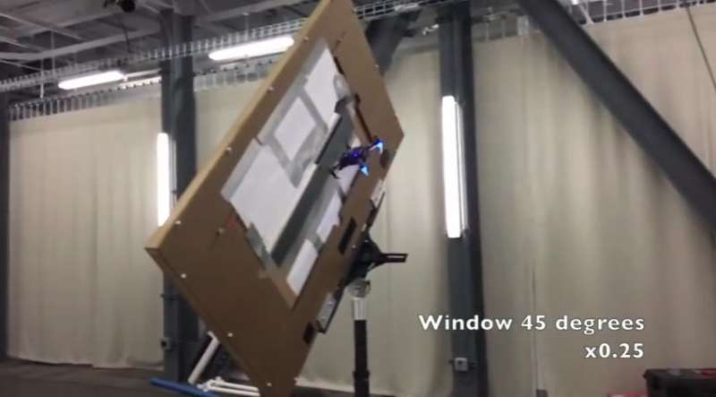 Small quadrotors make their moves around poles and narrow window gaps