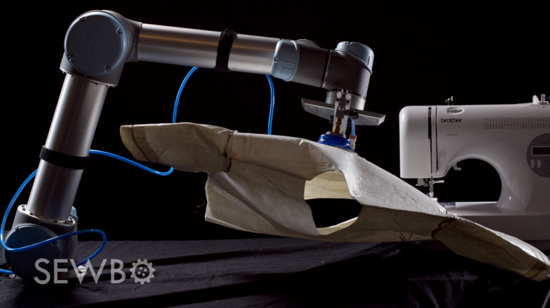 Sewbo robot can sew a t-shirt thanks to stiffened fabric