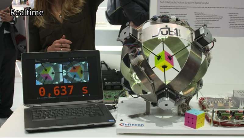 Infineon chip has its day in the sun with Rubik’s Cube solved in 0.637
