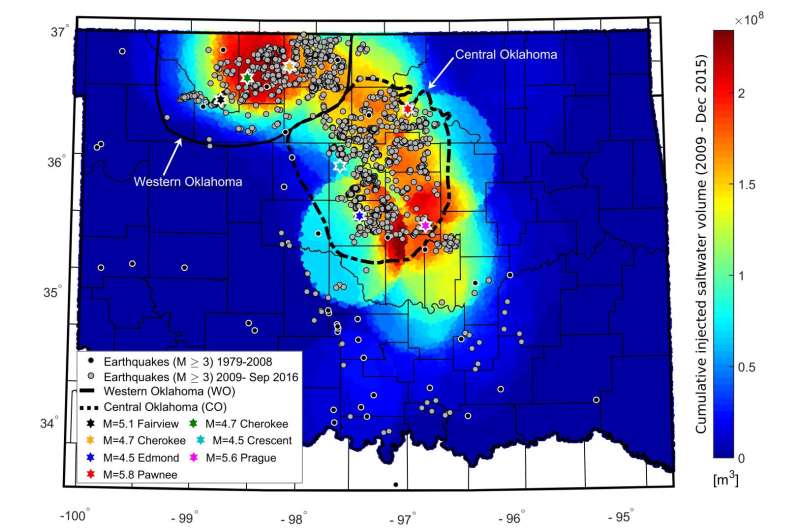 Manmade earthquakes in Oklahoma on the decline