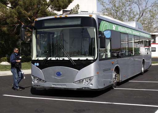Chinese electric car maker enters US market by selling buses