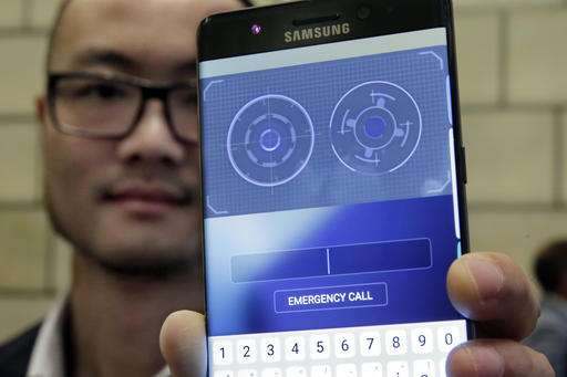 Samsung's new jumbo phone unlocks with iris scanner