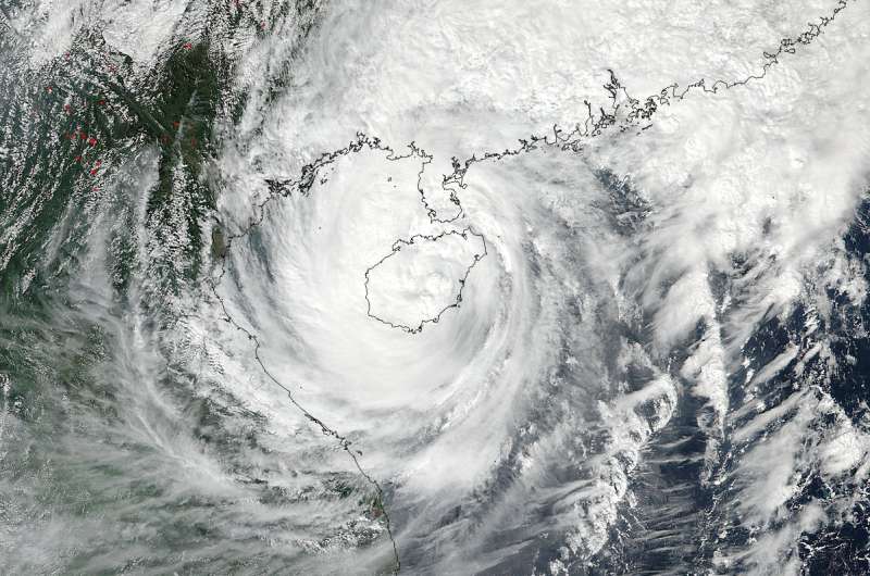 NASA spots Tropical Storm Sarika's direct hit to Hainan Island, China