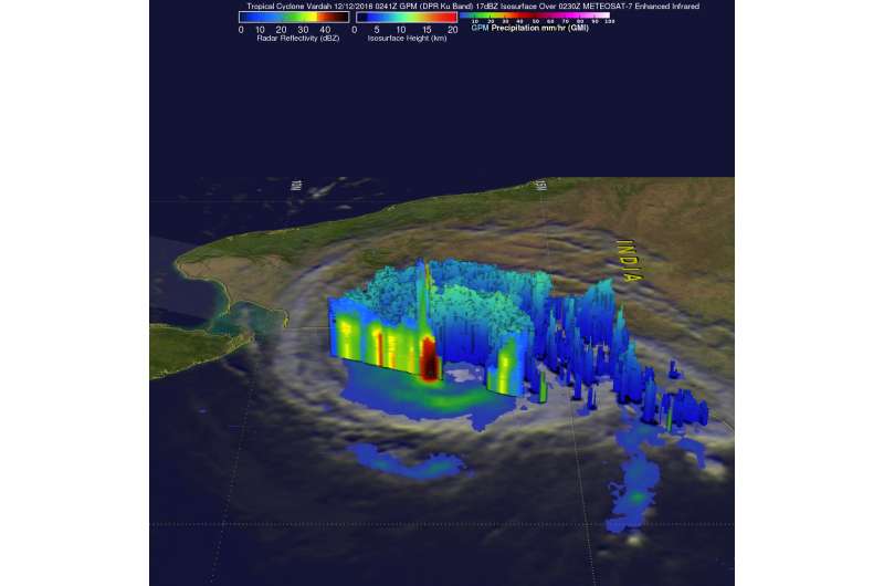 NASA provides 2 views of former Tropical Cyclone Vardah