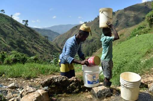About 42 percent of Haitians do not have access to safe drinking water, according to the UN