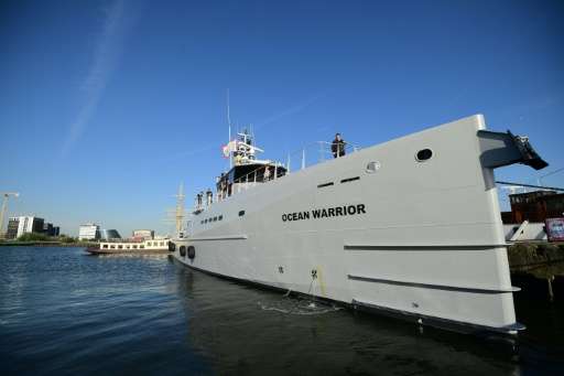 Activist group Sea Shepherd's  Ocean Warrior has intercepted a Japanese harpoon ship at the start of the annual whaling season