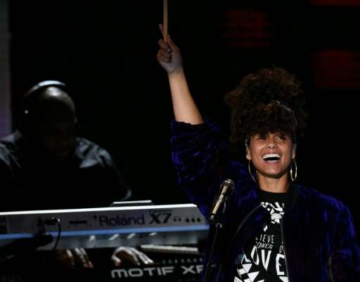 Alicia Keys is one of the coaches on singing competition show 'The Voice'