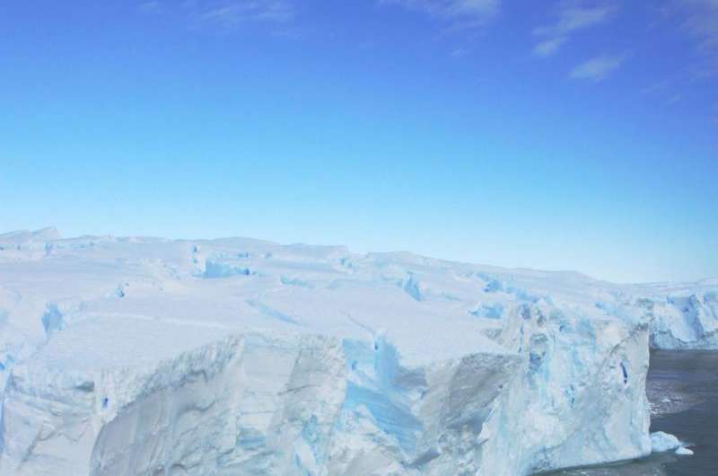 Antarctic ice safety band at risk