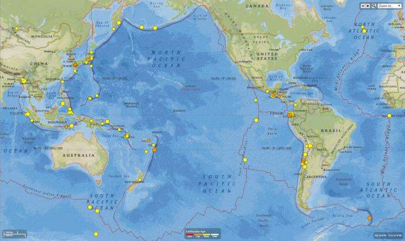 Are the Japanese and Ecuador earthquakes related?