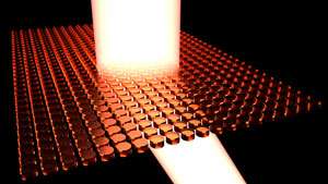 A simple artificial material can influence the properties of visible light