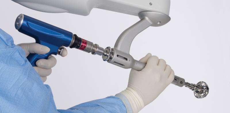 Australia's first robotic help in a hip replacement operation