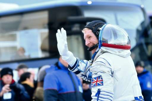 Britain's astronaut Tim Peake, pictured on December 15, 2015, will embark on his first spacewalk on January 15, 2016