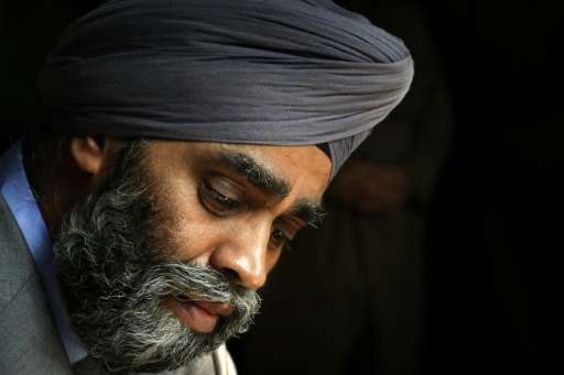 Canadian Minister of National Defence Harjit Sajjan, seen on December 21, 2015, said the illegally collected information did not